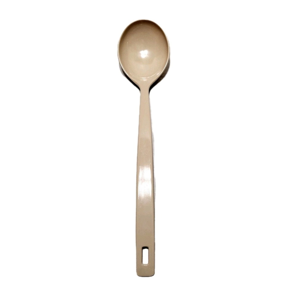 Vintage Beige Melamine Ladle Serving‎ Cooking Spoon #1402 Made in Taiwan